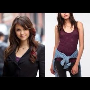 Elena Gilbert Silence + Noise Tank Purple Size S